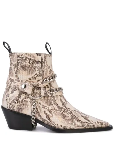 Shop Anine Bing Harris Boots In Neutrals