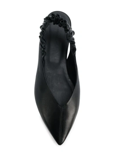 Shop Isabel Marant Linta Slingback Slippers In Black
