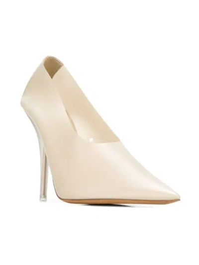 Shop Yeezy Pointed Toe Pumps In Neutrals