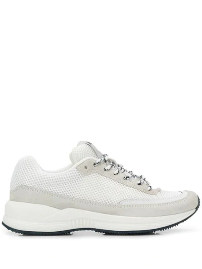 Shop Apc Mesh Sneakers In White