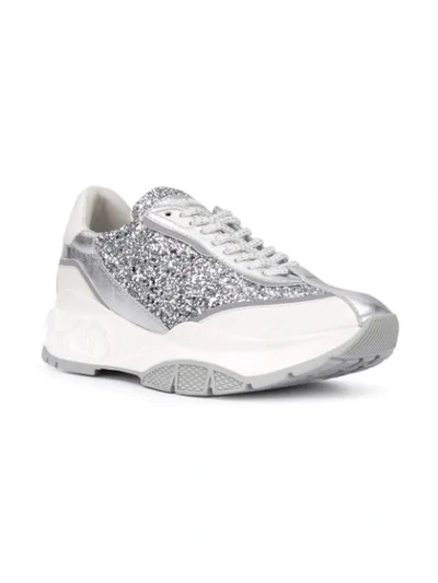 Shop Jimmy Choo Raine Sneakers In Silver