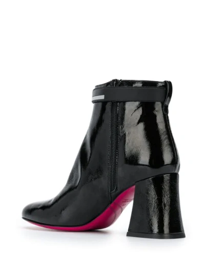 Shop Pinko Chunky Heel Ankle Boots In Black