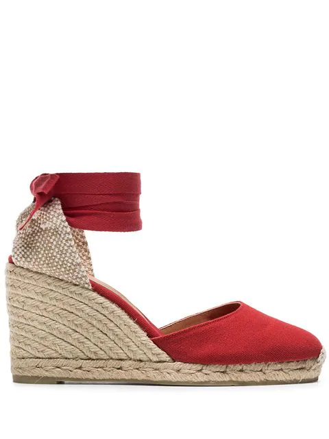 castañer carina 60 canvas wedge espadrilles