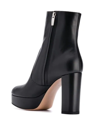 GIANVITO ROSSI PLATFORM ANKLE BOOTS - 黑色