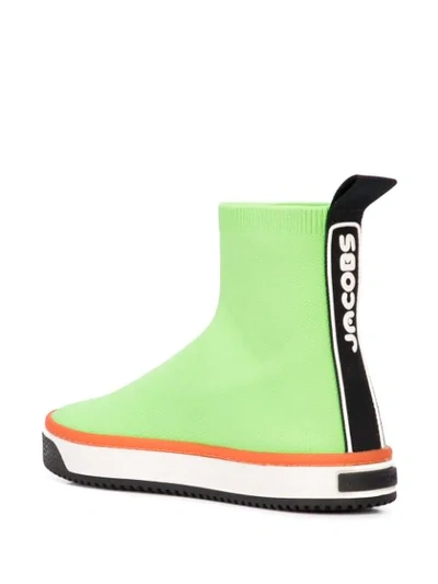 Shop Marc Jacobs 'dark' Sock-sneakers - Grün In Green