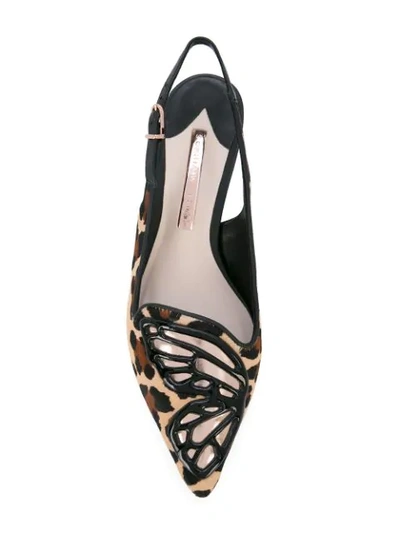 Shop Sophia Webster Bibi Butterfly Slingback Pumps In Brown