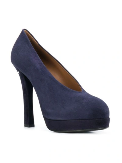 Shop Laurence Dacade Round Toe Pumps - Blue