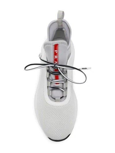 PRADA 氯丁橡胶鞋运动鞋 - 白色