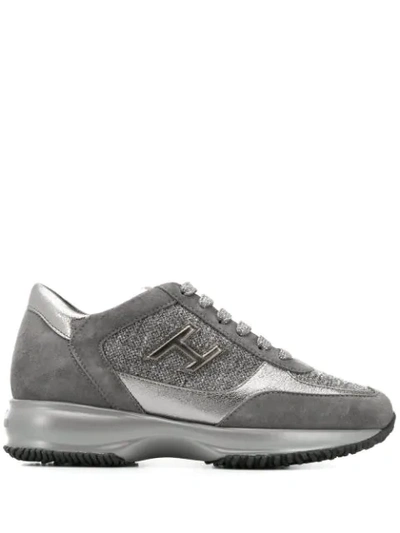 Shop Hogan Interactive Sneakers In Grey