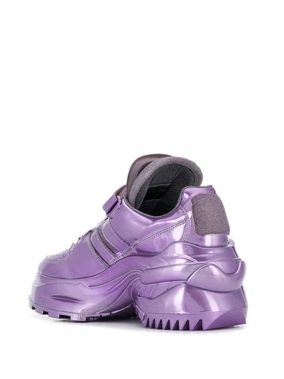 Shop Maison Margiela Retro Fit Sneakers In Purple