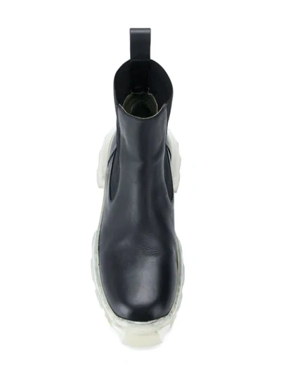 Shop Rick Owens Bozo Platform Ankle Boots In Ro19fs090 Black/clear Sole