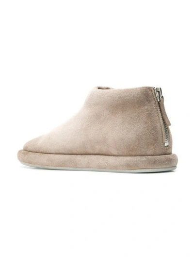 Shop Marsèll Flat Ankle Boots In Neutrals