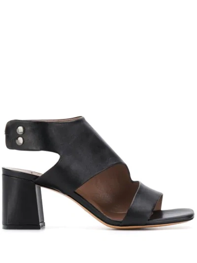 Shop Albano Donna Sandals In Black