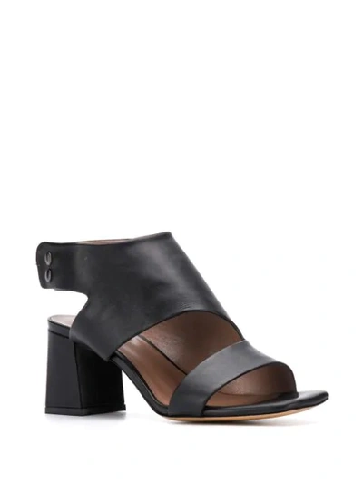 Shop Albano Donna Sandals In Black