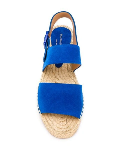 Shop Paloma Barceló Luna Sandals In Blue