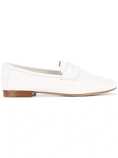 Shop Mansur Gavriel Classic Loafer In White