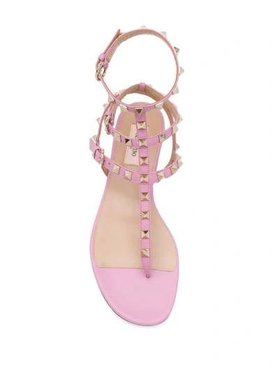 Shop Valentino Garavani Rockstud Sandals In Pink