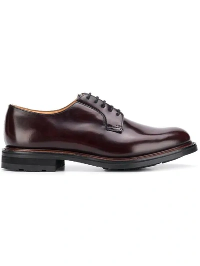 Shop Church's Woodbridge Derby Shoes In Red
