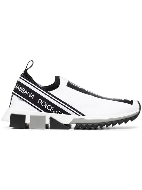 dolce and gabbana logo print sneakers