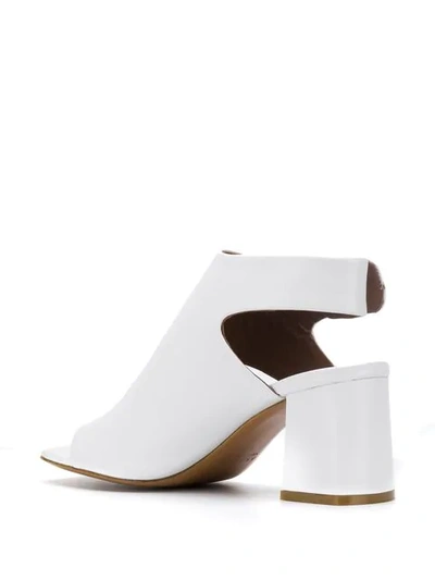 Shop Albano Block Heel Sandals - White