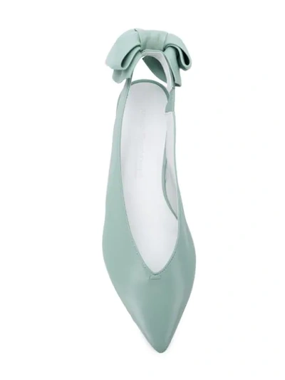 Shop Kennel & Schmenger Spitze Slingback-ballerinas In Mint