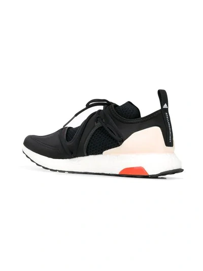 Shop Adidas By Stella Mccartney Perforated Panel Sneakers In Black