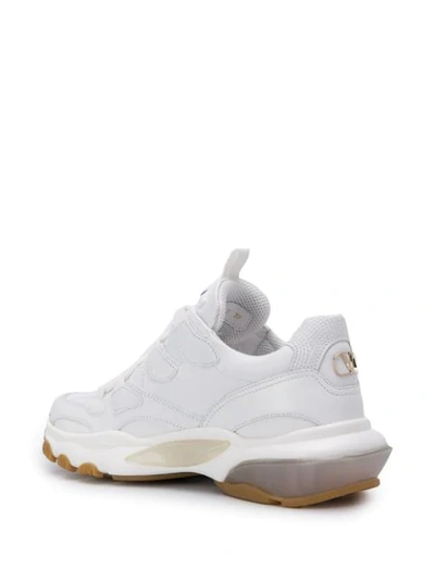 VALENTINO VALENTINO GARAVANI BOUNCE LOW-TOP SNEAKERS - 白色