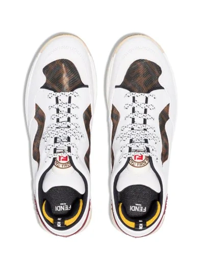 Shop Fendi Chunky Low-top Sneakers In White