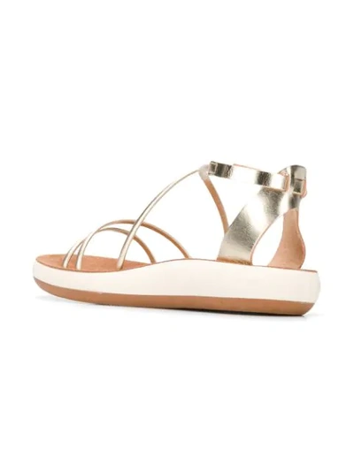 Shop Ancient Greek Sandals Anastasia Sandals In Gold