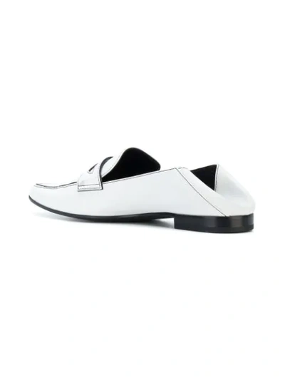Shop Tomas Maier Savannah Loafer Slide In White