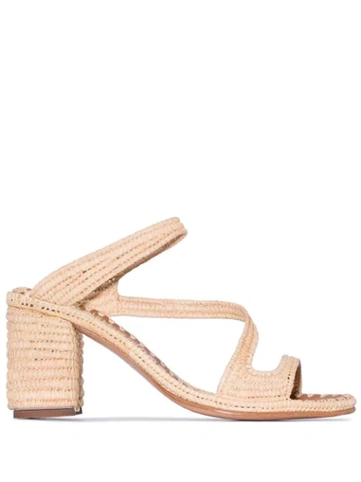 Shop Carrie Forbes Salah 30mm Sandals In Neutrals