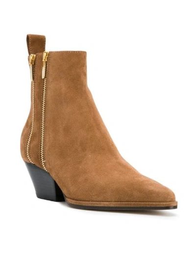 dual zip ankle boots