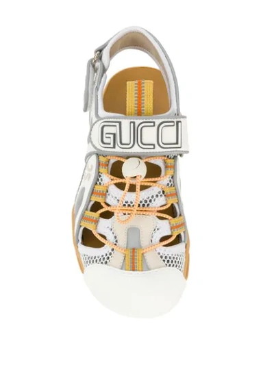 Shop Gucci Sneaker Sandals In White