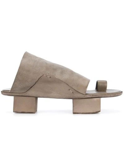 Shop Uma Wang Opanca Sandals In Brown