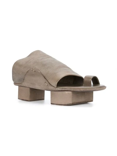 Shop Uma Wang Opanca Sandals In Brown