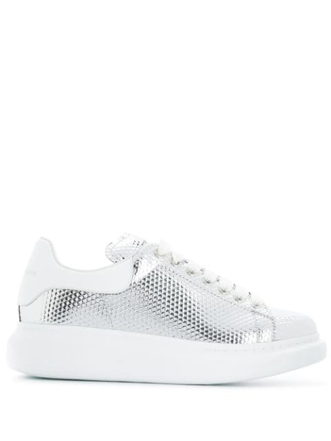 alexander mcqueen leather runway sneakers