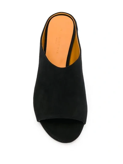 Shop Clergerie Aile Mules In Black