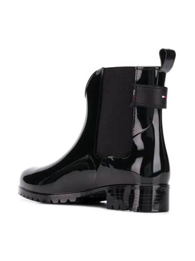 Shop Tommy Hilfiger Pvc Ankle Boots - Black