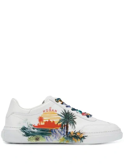 Shop Hogan H365 Sneakers In White