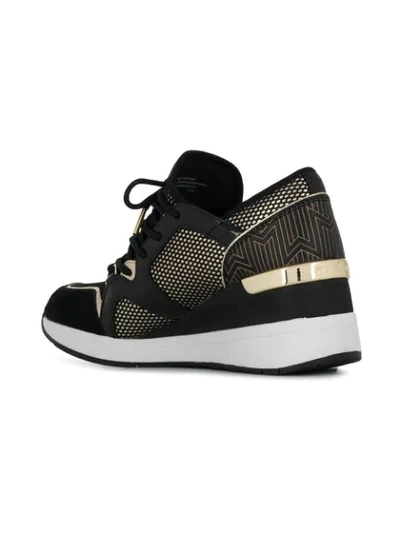 Shop Michael Michael Kors Liv Sneakers In Black