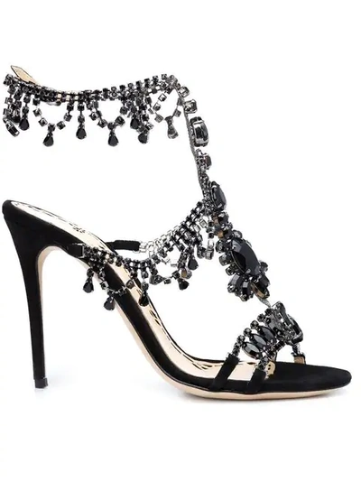 Shop Marchesa Grace Sandals In Black