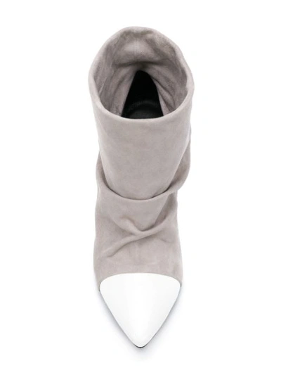 Shop Marc Ellis Pointed Geometric Boots - Grey