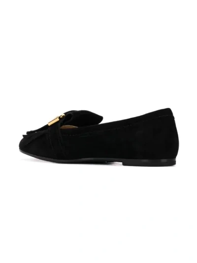 Tod's Tassel Loafers In Black