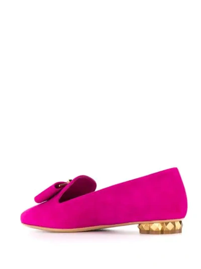 Shop Ferragamo Flat Loafers In Pink