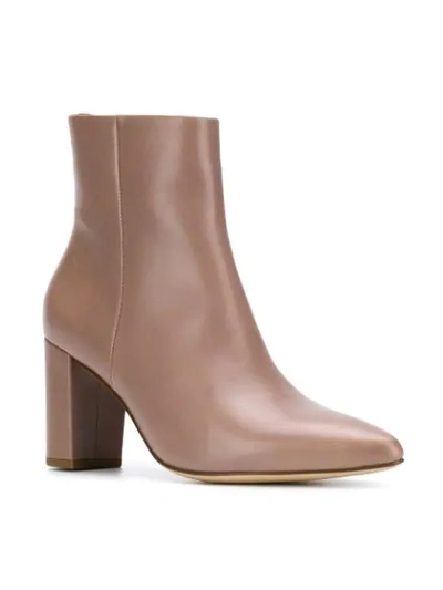 Shop Hogl Pointed Ankle Boots In Neutrals