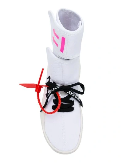 Shop Off-white Cst-001 Velcro Sneakers In White