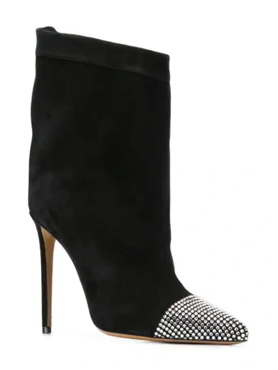 Shop Alexandre Vauthier Embellished Mid-calf Boots In Black