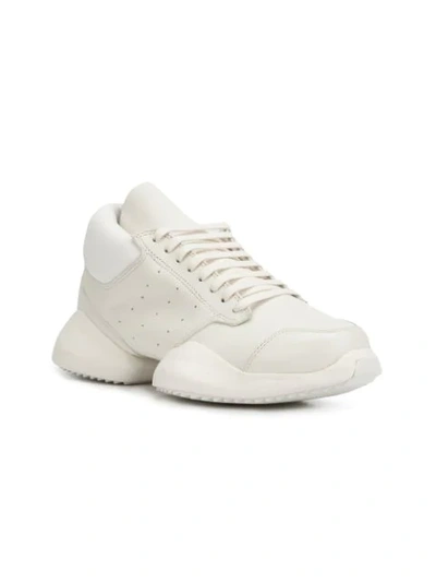 ADIDAS BY RICK OWENS RICK OWENS X ADIDAS 'TECH RUNNER'运动鞋 - 白色