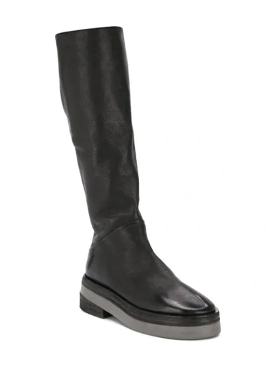 Shop Marsèll Cervova Under-the-knee Boots In Black