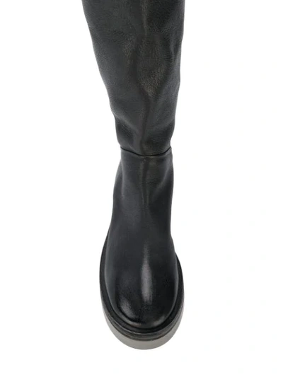 Shop Marsèll Cervova Under-the-knee Boots In Black